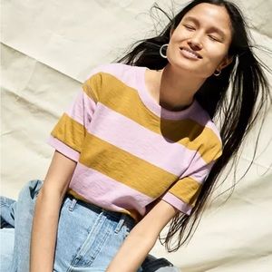 Madewell cropped rugby tee